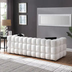 Modern 84.3  Boucle 3-Seater Sofa with Pillows