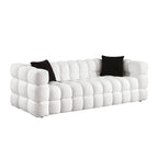 Modern 84.3  Boucle 3-Seater Sofa with Pillows