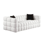 Modern 84.3  Boucle 3-Seater Sofa with Pillows