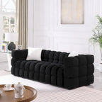Modern 84.3  Boucle 3-Seater Sofa with Pillows