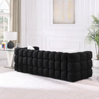 Modern 84.3  Boucle 3-Seater Sofa with Pillows