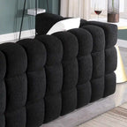 Modern 84.3  Boucle 3-Seater Sofa with Pillows