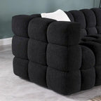 Modern 84.3  Boucle 3-Seater Sofa with Pillows