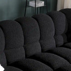 Modern 84.3  Boucle 3-Seater Sofa with Pillows