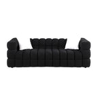 Modern 84.3  Boucle 3-Seater Sofa with Pillows