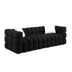 Modern 84.3  Boucle 3-Seater Sofa with Pillows