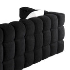 Modern 84.3  Boucle 3-Seater Sofa with Pillows