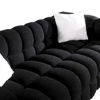 Modern 84.3  Boucle 3-Seater Sofa with Pillows