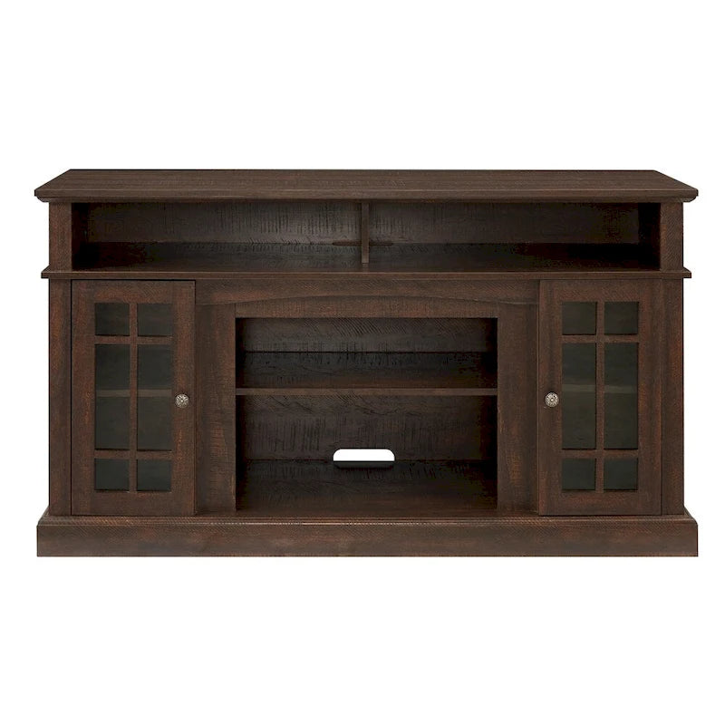 Espresso Classic 58.25  TV Stand with Open & Closed Storage for 65  TVs