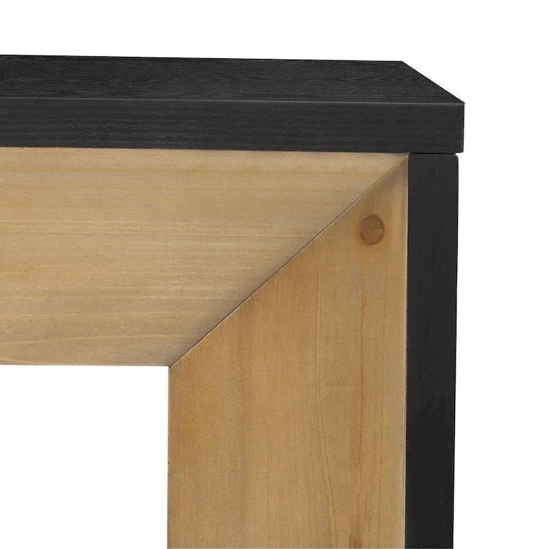 Christopher Knight Home - Mirod Elegant Console Table with Fireplace-Inspired Design and Wood Veneer Top