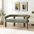 Loft Round armrest loveseat Rubber Wood by Christopher Knight Home