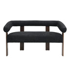 Loft Round armrest loveseat Rubber Wood by Christopher Knight Home