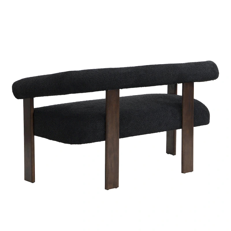 Loft Round armrest loveseat Rubber Wood by Christopher Knight Home