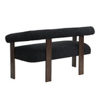 Loft Round armrest loveseat Rubber Wood by Christopher Knight Home