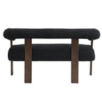 Loft Round armrest loveseat Rubber Wood by Christopher Knight Home