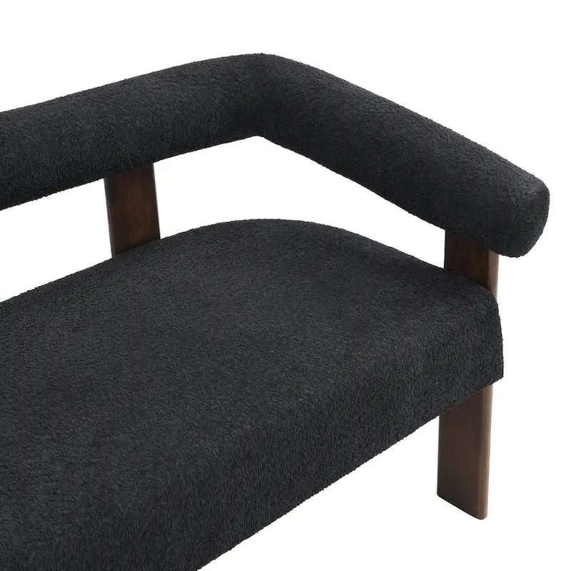 Loft Round armrest loveseat Rubber Wood by Christopher Knight Home