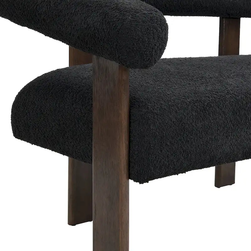 Loft Round armrest loveseat Rubber Wood by Christopher Knight Home