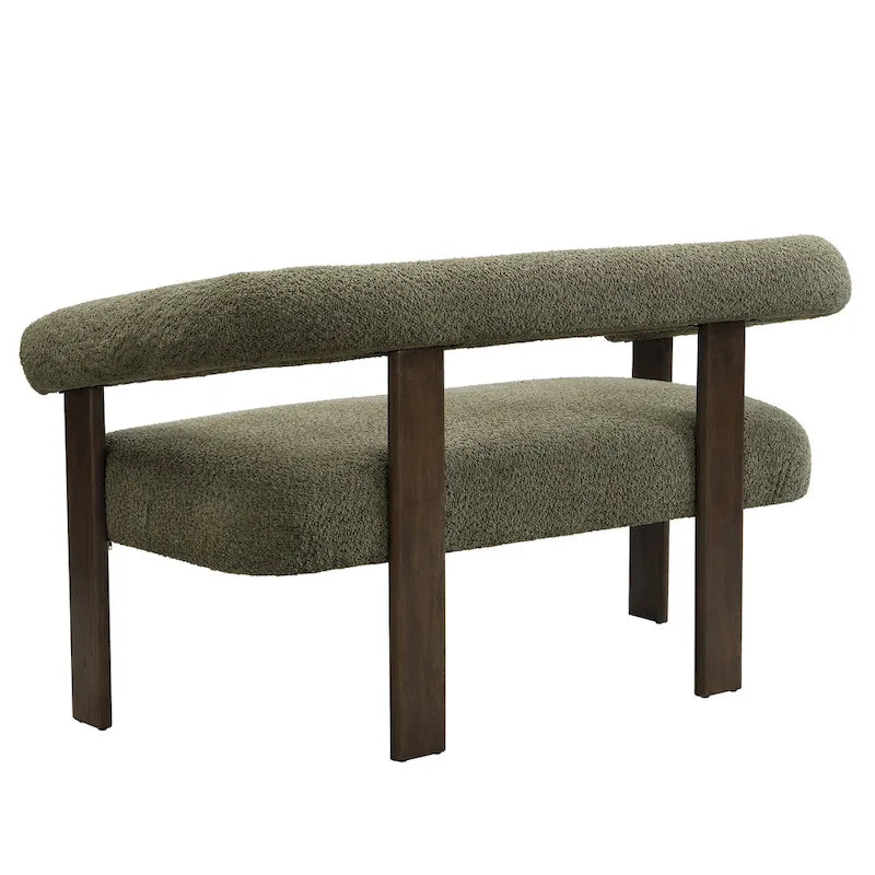 Loft Round armrest loveseat Rubber Wood by Christopher Knight Home