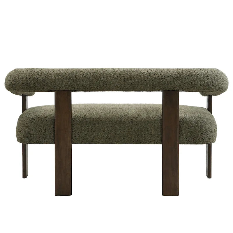 Loft Round armrest loveseat Rubber Wood by Christopher Knight Home
