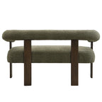 Loft Round armrest loveseat Rubber Wood by Christopher Knight Home