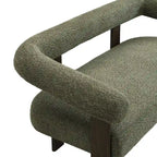Loft Round armrest loveseat Rubber Wood by Christopher Knight Home