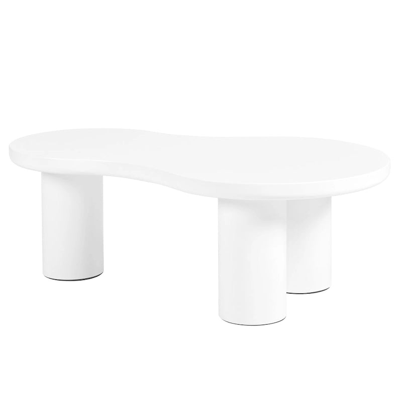 Set of 2 Nesting Cloud Coffee Table with Round Small Side Table