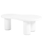Set of 2 Nesting Cloud Coffee Table with Round Small Side Table