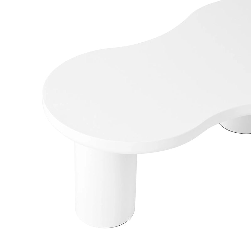 Set of 2 Nesting Cloud Coffee Table with Round Small Side Table