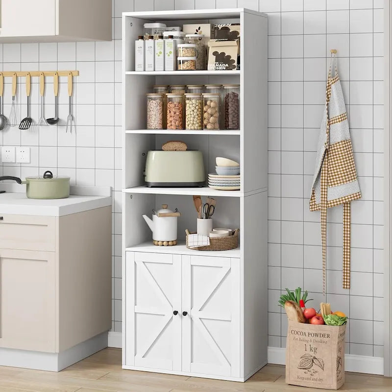 Tall Bookcase with Doors