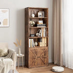 Tall Bookcase with Doors