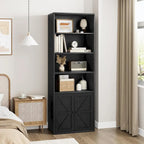 Tall Bookcase with Doors