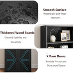 Tall Bookcase with Doors