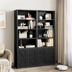 Tall Bookcase with Doors