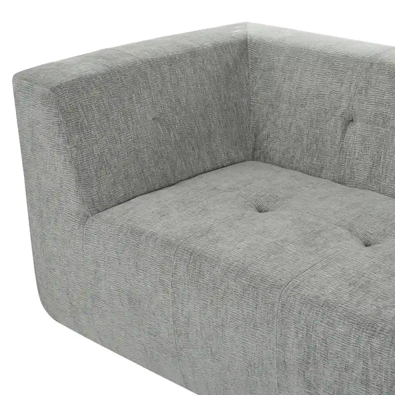 112.2  Chenille Modular L-Shaped Sofa Bed with Free Combination Design and No-Assembly Required