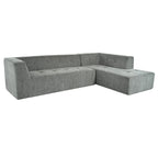 112.2  Chenille Modular L-Shaped Sofa Bed with Free Combination Design and No-Assembly Required