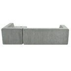 112.2  Chenille Modular L-Shaped Sofa Bed with Free Combination Design and No-Assembly Required