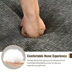 112.2  Chenille Modular L-Shaped Sofa Bed with Free Combination Design and No-Assembly Required