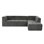 112.2  Chenille Modular L-Shaped Sofa Bed with Free Combination Design and No-Assembly Required