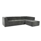 112.2  Chenille Modular L-Shaped Sofa Bed with Free Combination Design and No-Assembly Required
