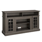 Classic American TV Stand with 4 Storage Shelf and 2 Storage Cabinet for Family Living Room or Office