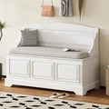 Retro Shoe Storage Bench with Safe Soft-Close Devices & Cushion