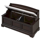Retro Shoe Storage Bench with Safe Soft-Close Devices & Cushion