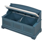 Retro Shoe Storage Bench with Safe Soft-Close Devices & Cushion