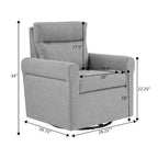 Convenience Concepts Take a Seat Olivia Swivel Accent Armchair