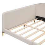 Modern Upholstered Daybed with Armrest and Headrest
