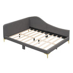 Modern Upholstered Daybed with Armrest and Headrest