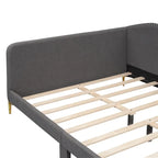 Modern Upholstered Daybed with Armrest and Headrest