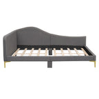 Modern Upholstered Daybed with Armrest and Headrest