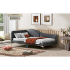 Modern Upholstered Daybed with Armrest and Headrest