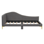 Modern Upholstered Daybed with Armrest and Headrest